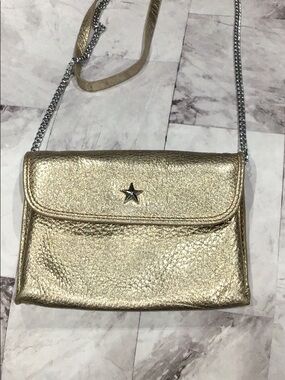 gold Leath bag GC